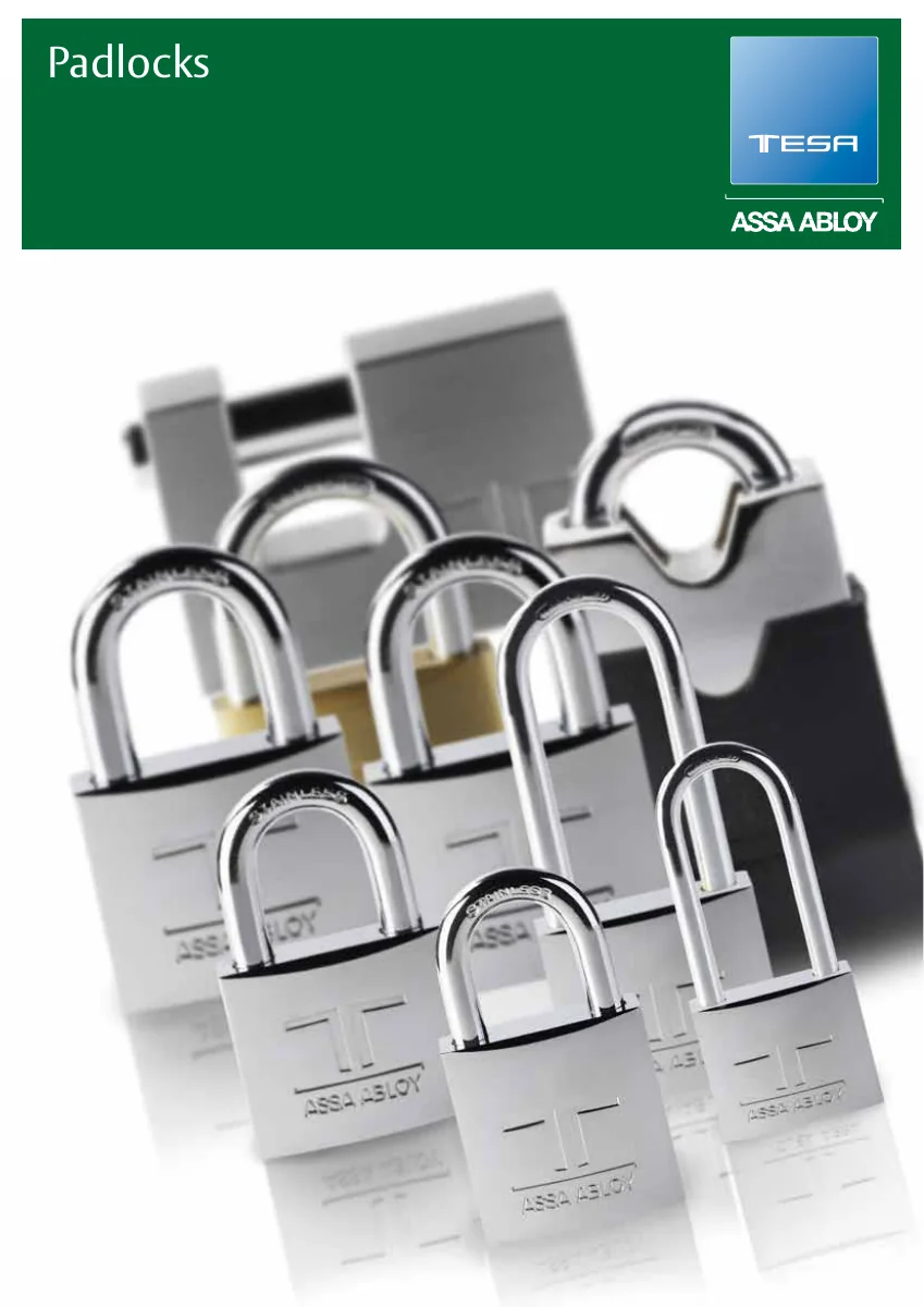 TESA Padlocks — English cover, first page
