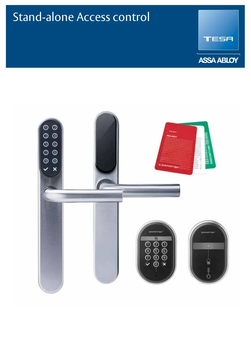 TESA Stand-alone access control — English cover, first page